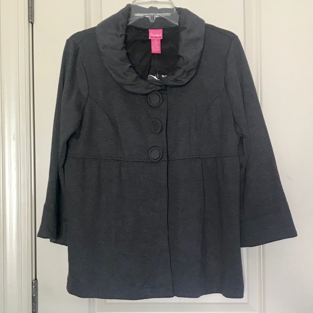 NWT QVC Jacket with Cute Button Details